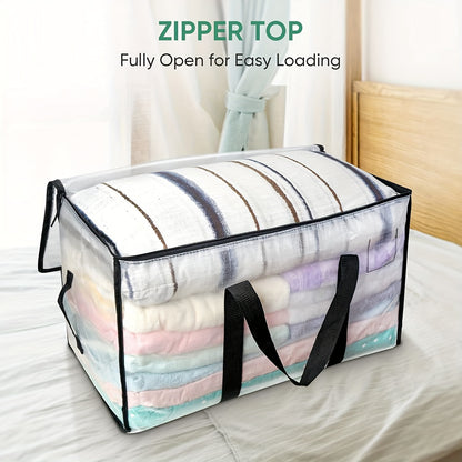 [Heavy-Duty Moving Bags] 1/4/6-Pack Heavy-Duty Oversized Moving Bags | Reinforced Handles Storage Tote for Clothes, Moving Supplies