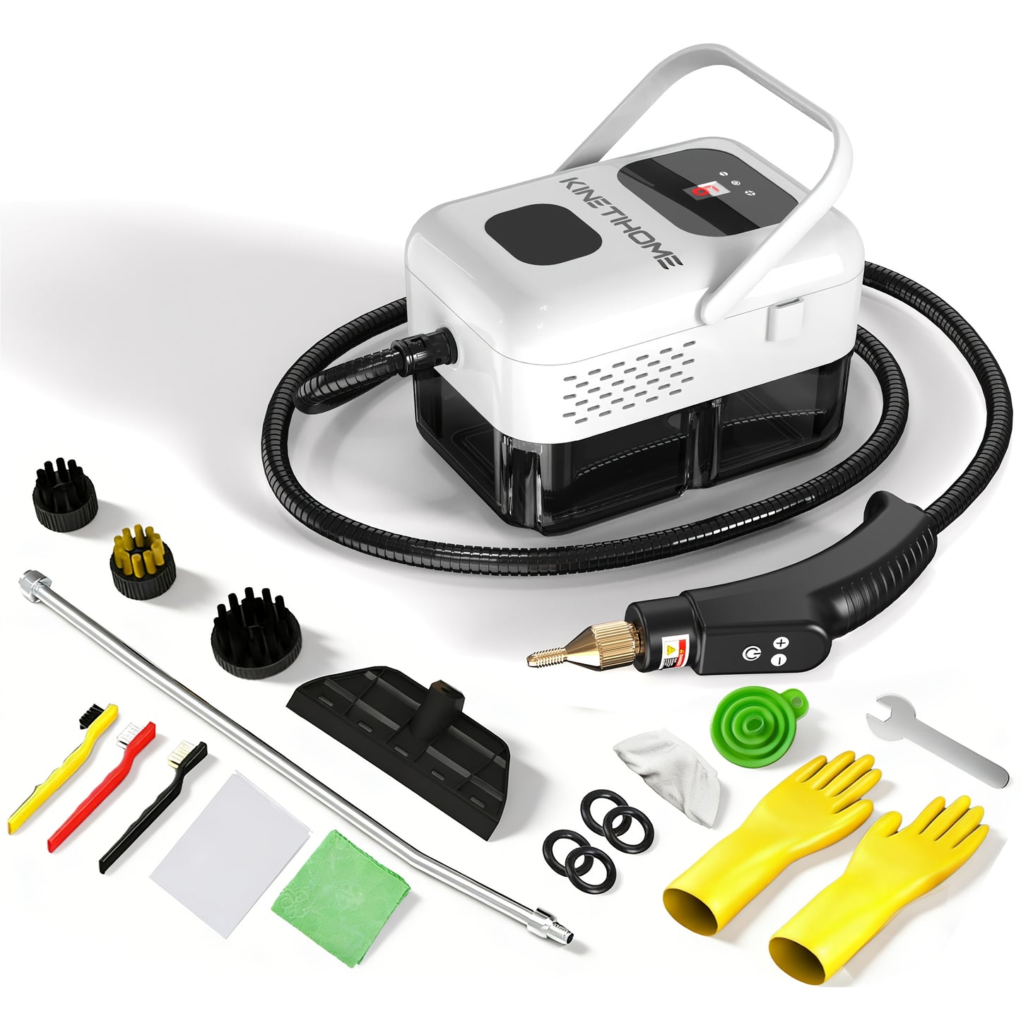 Handheld Steam Cleaner High Pressure Portable Steam Cleaning Machine for Kitchen Grease Sofa Car Upholstery Air Conditioner Washing Machine Tile Grout