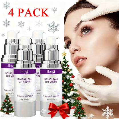 Instant Face Lift Cream 4 Pack 30ml Alcohol Free 24-Hour Hydration Moisturizing Skin Tightening Anti-Aging Face Cream Lasting Hydration for All Skin Types Daily Skincare