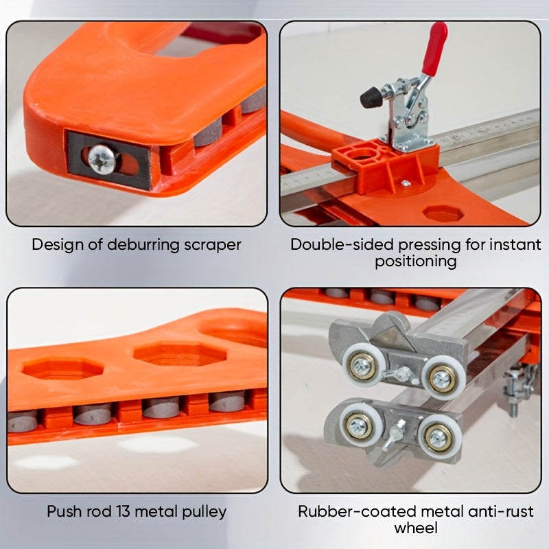 Sakerplus Foldable Drywall Cutting Tool, Heavy-Duty Manual Foldable Gypsum Board Cutter with Adjustable Guide & Ergonomic Handle for Precision DIY & Construction, No Electricity, Compact, Gift for Builders, Handymen, Home Renovators, Present for Men