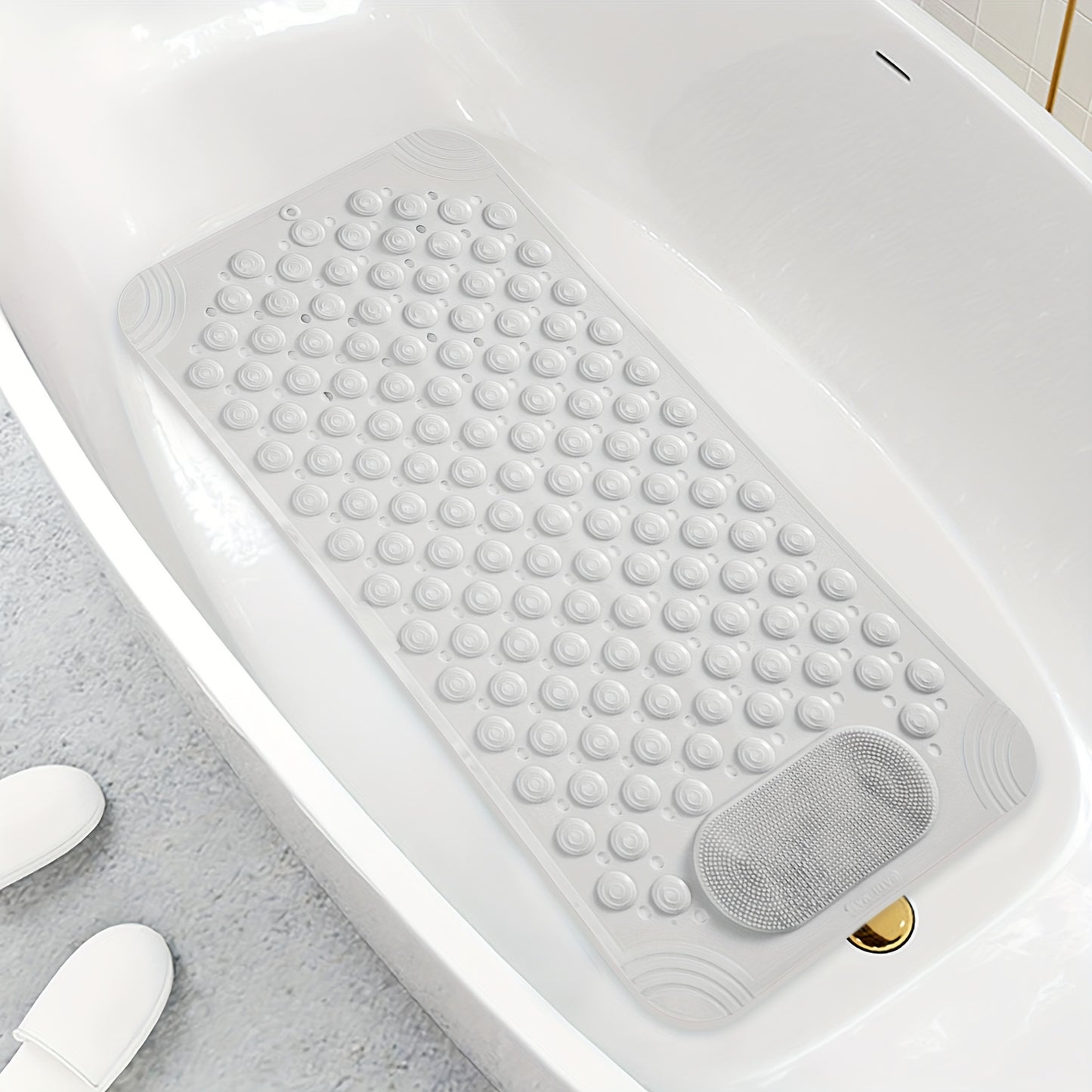 Anti-Slip Shower Mat with Massage Function - Extra Large Bath Tub Mat for Ultimate Safety And Comfort Bathtub Mat