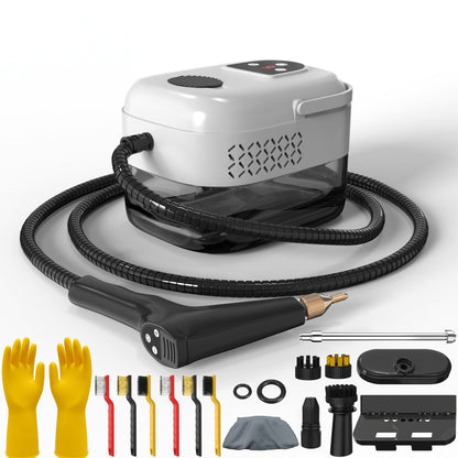 High-pressure And High-temperature Steam Cleaner, Household Steam Cleaner Handheld, High-temperature Carpet Cleaner, Easy to Carry, LCD Display, Multi-speed Control Button, Suitable for Kitchen Fume, Sofa, Tile Gap Cleaning