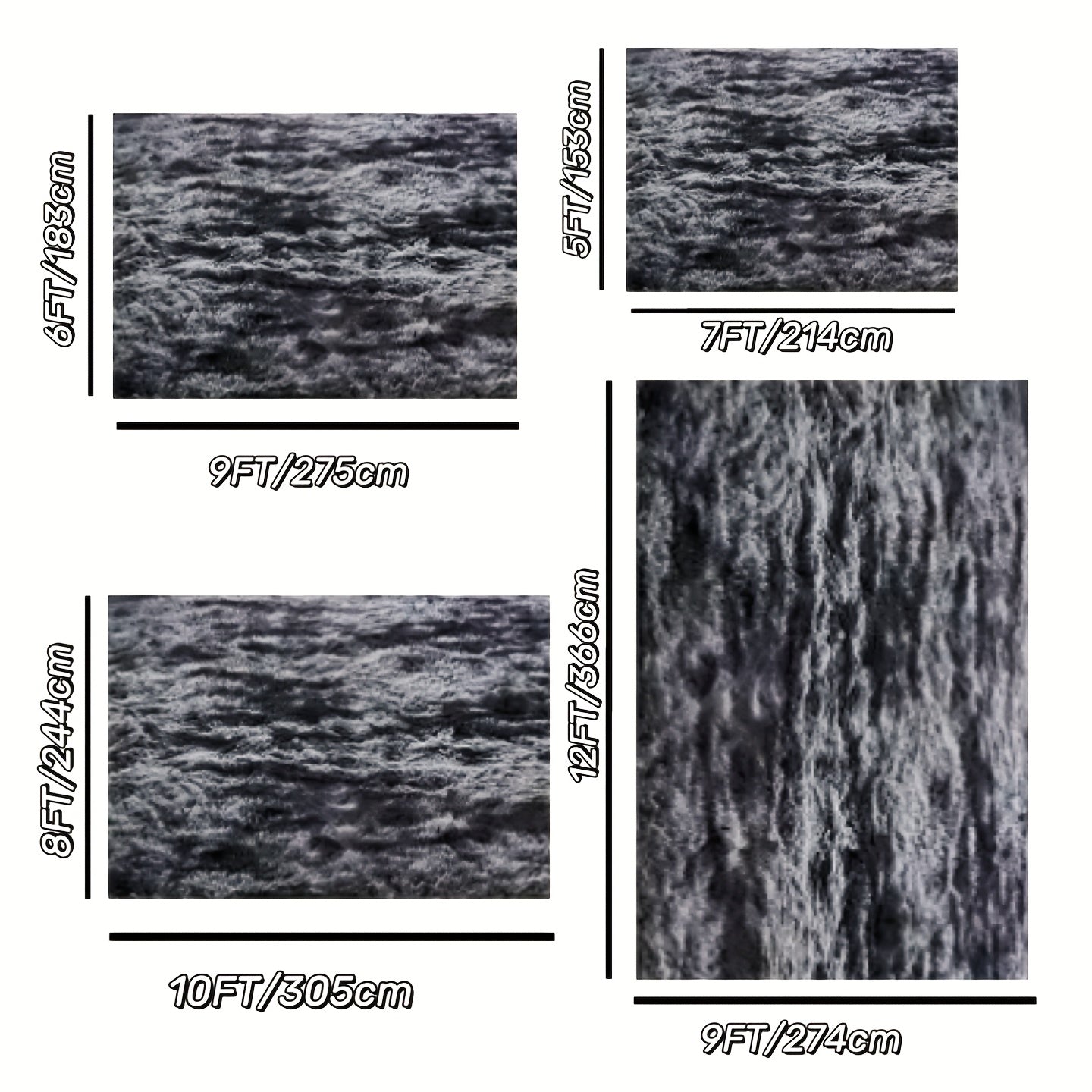 Fluffy Area Rug Large Soft Shag Carpet for Living Room Bedroom – Non-Slip Ultra Thick Plush Floor Mat, Multiple Sizes & Colors, Home Decor