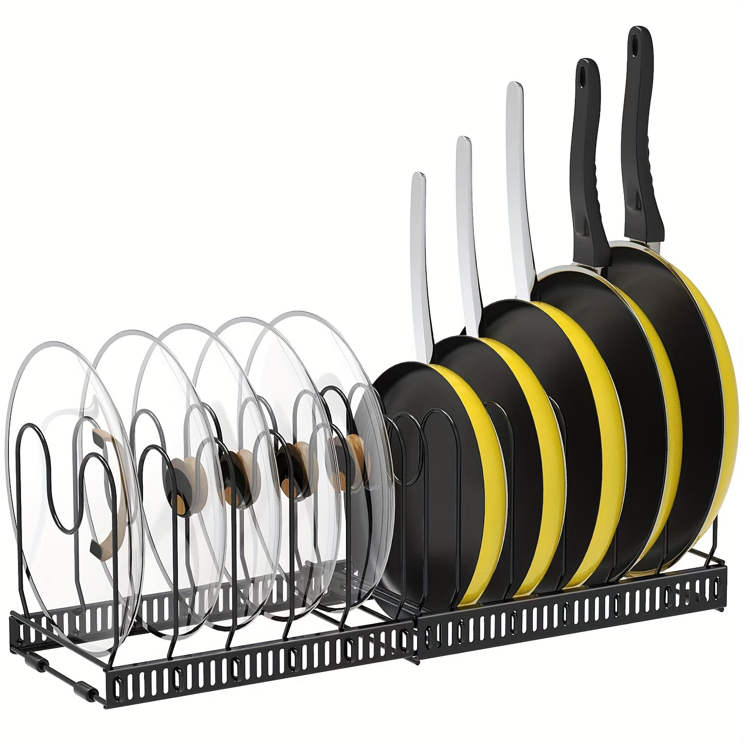 13 Shelves Metal Cookware And Kitchen Utensil Storage Rack, Extendable Storage Rack, Kitchen Cabinet Storage Shelf, Suitable for Kitchen Tabletop, Cabinet, Sink, Quick Access, Standing Shelf