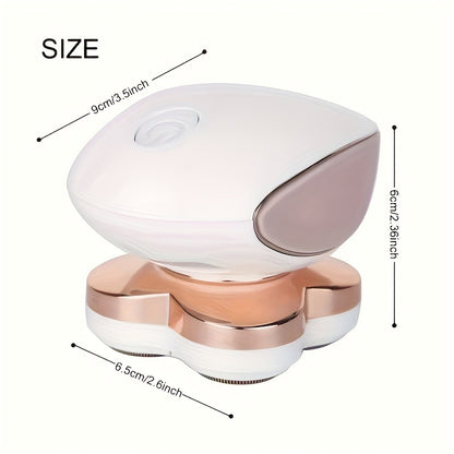 Women' & Full Body Electric Shaver and Hair Clipper - 4-Head 360° Rotating USB- Wet/Dry Shaver Suitable for Face, Bikini, Legs, Arms, Chest & Underarms - Travel-Friendly Full Body Hair Removal Tool with Clipper Attachments