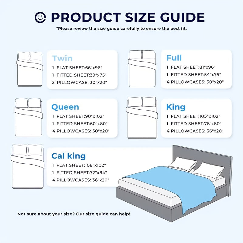 Cooling Bed Sheet King Sets Suitable for Hot Sleepers - Luxurious Ultra-Soft Bamboo Blend Sheets with Deep Fitted Base, King & Queen Size Cooling Bedding for Heavy-Sided Mattresses, Machine Washable (Pink/Grey), Christmas Decor
