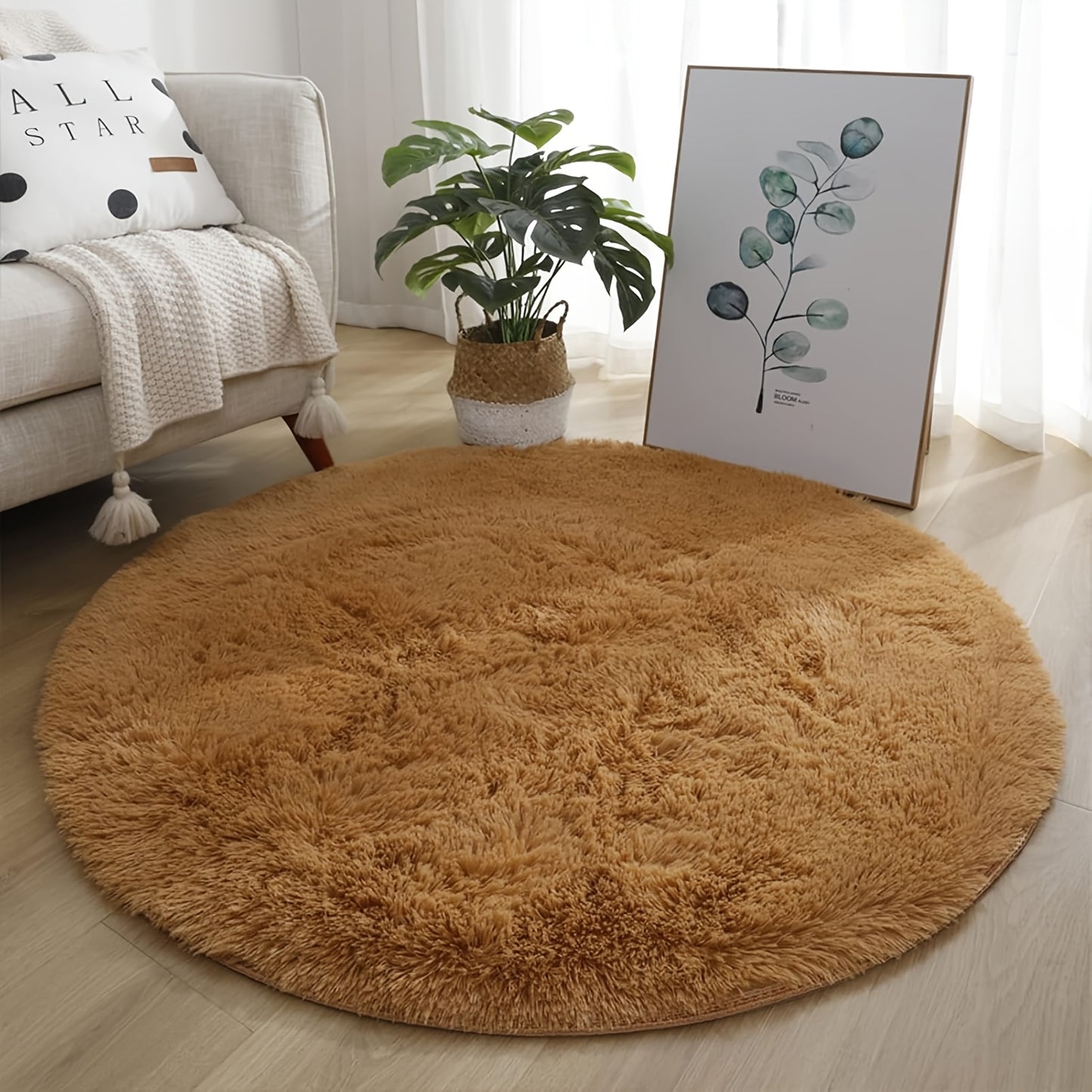 Fluffy Area Rug Large Soft Shag Carpet for Living Room Bedroom – Non-Slip Ultra Thick Plush Floor Mat, Multiple Sizes & Colors, Home Decor