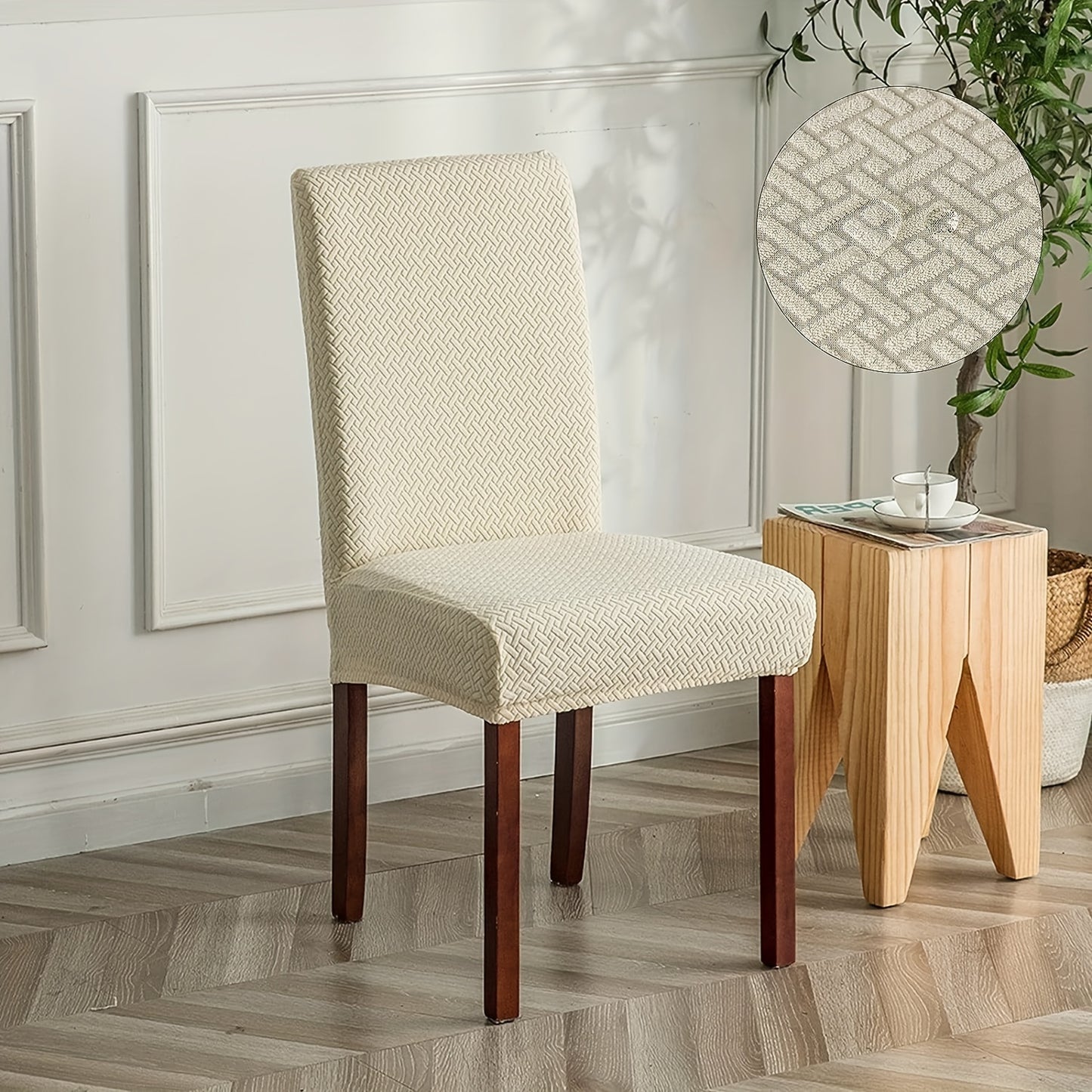 4/6pcs 100% Waterproof Chair Covers for Dining Room Kitchen Chair Covers Parson Dining Chair Slipcover