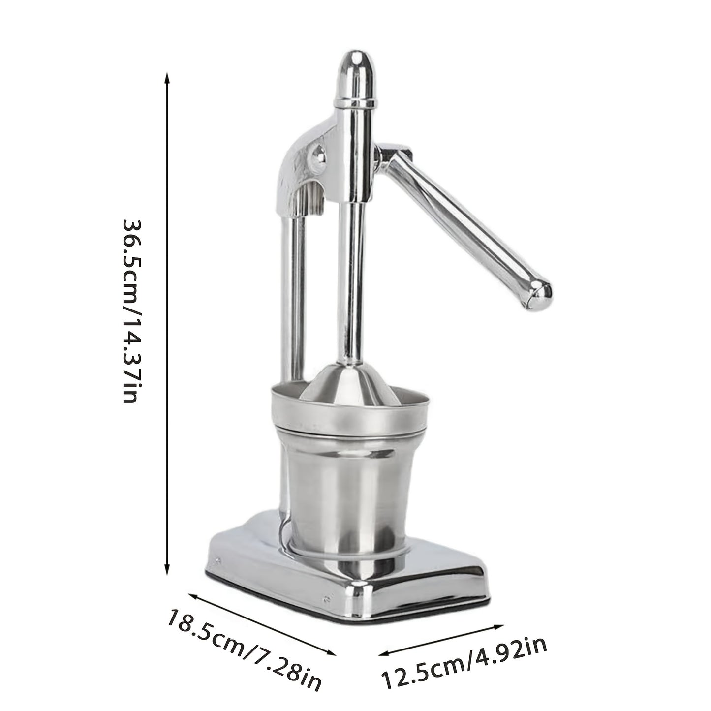 Durable Manual Hand Press Orange Juicer Lemon Juice Fruit Squeezer Extractor, Heavy-Duty, Easy-To-Clean, Professional Citrus Juicer - Durable Stainless Steel Lemon Squeezer - Sturdy Manual Citrus Press