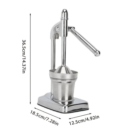 Durable Manual Hand Press Orange Juicer Lemon Juice Fruit Squeezer Extractor, Heavy-Duty, Easy-To-Clean, Professional Citrus Juicer - Durable Stainless Steel Lemon Squeezer - Sturdy Manual Citrus Press