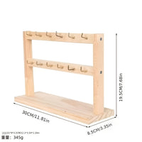 2-layer 12-hook jewelry rack