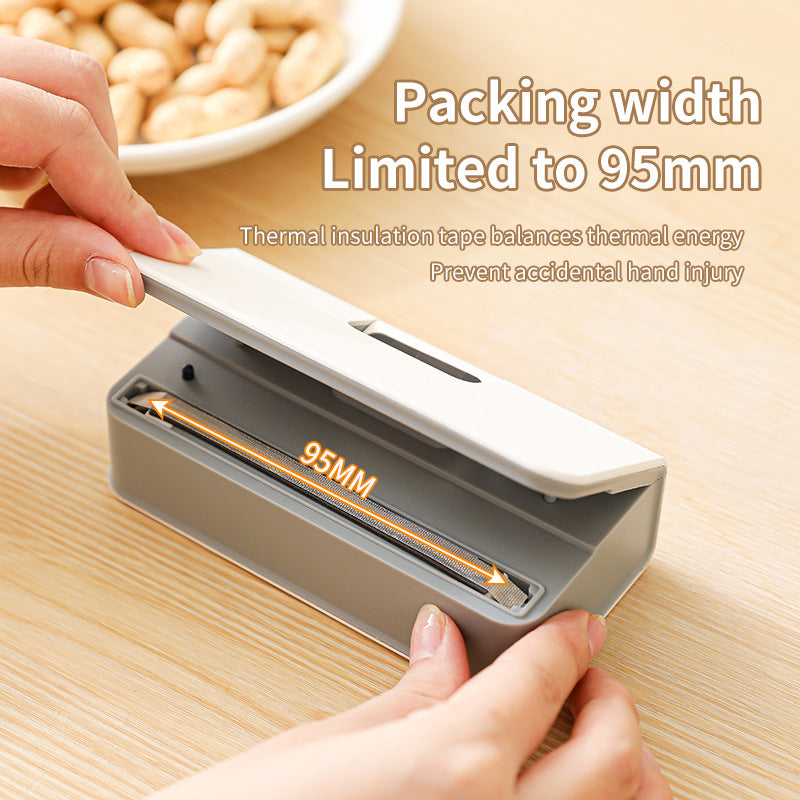 Portable, Multi-Functional Mini Sealer, Snack Sealer, USB Rechargeable - Suitable for Fruits, Vegetables, Snacks, Chips - an Essential Tool for Outdoor Picnics, Compact Design, Sturdy Construction, Built-In Cutter Is Perfect for Home Kitchen Use
