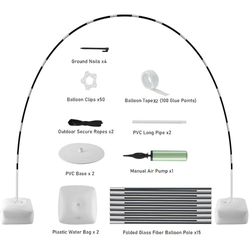 Updated Balloon Arch Kit, Adjustable to 9 Feet Tall And 10 Feet Wide, Featuring a Water-Fillable Base: Ideal for Weddings, Birthday Celebrations, Christmas Events, And Graduation Decorations
