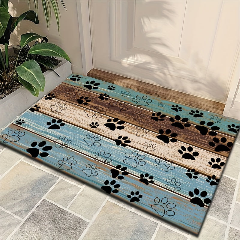 Fashion Claw Print Welcome Door Mat - Durable, Anti Slip, And Quick Drying, Suitable for Indoor/outdoor Use - Perfect for Living Rooms, Bedrooms, Bathrooms, Kitchens, Terraces, And Laundry Rooms - Washable Door Mat