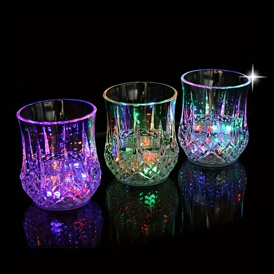 LED Light-Up Cups Glow in the Dark – Pineapple Induction Party Cups for Birthday Christmas Disco Valentine's Day (6.76oz)