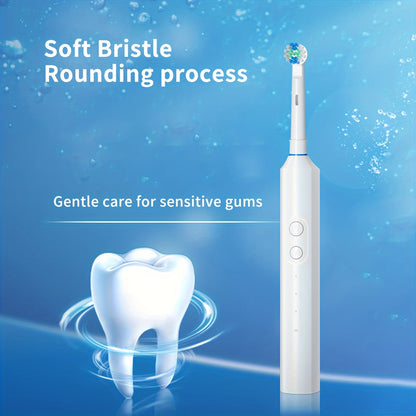Orinatola Electric Toothbrush Set, 4 Brush Heads, Smart Timer, 3 Cleaning Modes, Round Head, USB Quick Charge,, Rechargeable Adult Electric Toothbrush, 36V Max Voltage, 600mAh Battery Capacity, IPX7Waterproof