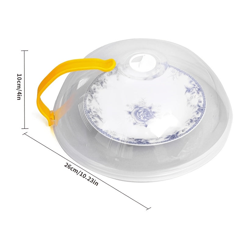 2pcs Microwave Food Cover, Splash-Proof Food Cover with Steam Hole and Handle, Suitable for Microwave Heating, Easy to Hold, Suitable for Microwave and Kitchen Supplies