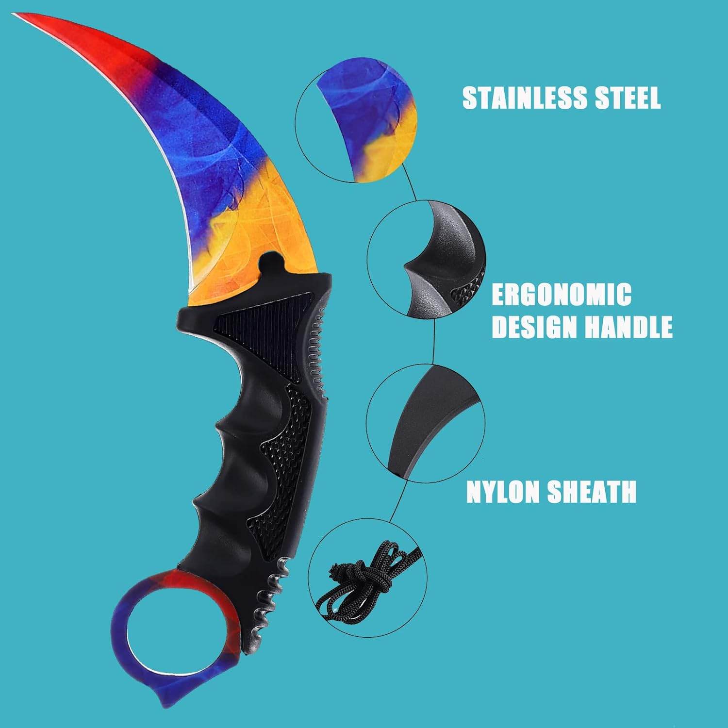 CS 2 Doppler Karambit l CounterStrike 2 Gift l Counterstrike In Real Life l