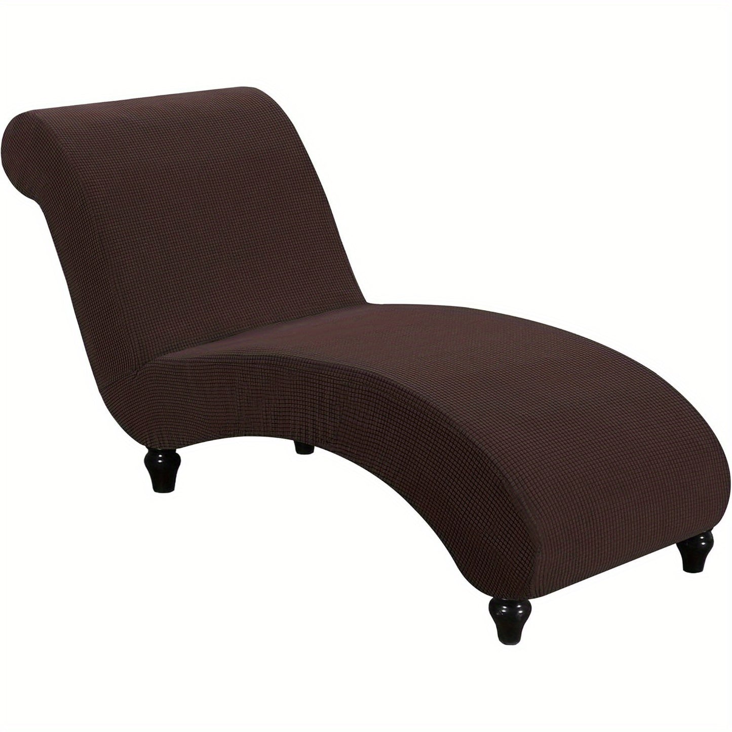 1pc PRINCEDECO Chaise Lounge Cover Stretch Chair Lattice Slipcover for Living Room Bedroom Soft Jacquard Fabric Machine Washable