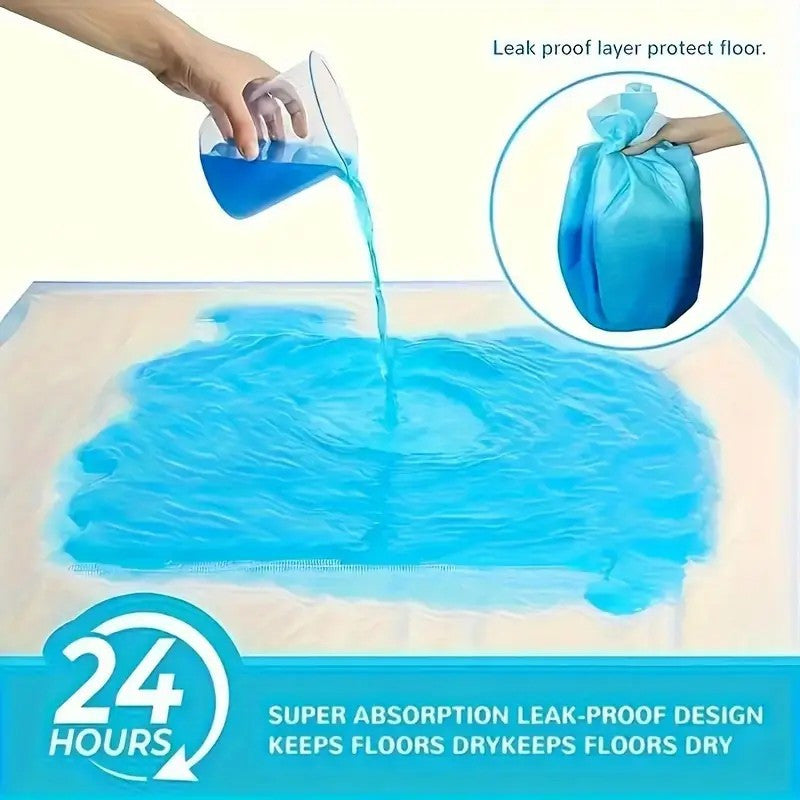 Puppy Pee Pads 23.6"x23.6"-50/100/200/300 Count | Dog Pee Training Pads Super Absorbent & Leak-Proof | Disposable Pet Piddle And Potty Pads For Puppies | Dogs | Doggie| Cats | Rabbits, 10.1LB/bag