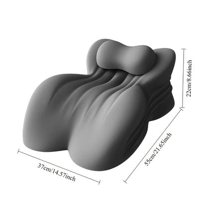Wedge Pillow Memory Foam – Ergonomic Cervical & Lumbar Support for Stomach, Side & Back Sleepers | Breathable Removable Washable Cover, Multi-Use for Sleep, Office & Reading, Great Gift for Couples