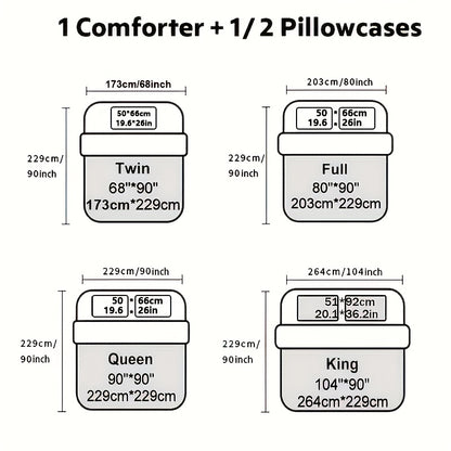 2/3pcs Quilt Set Bedspreads (1 Quilt, 1 Or 2 Pillowcase)-Soft Ventilate Quilt, Lightweight Microfiber Bedspread - Halloween And Christmas Modern Style Coin Pattern Coverlet, Gifts for Back-To-School Season, Suitable for School Dormitories