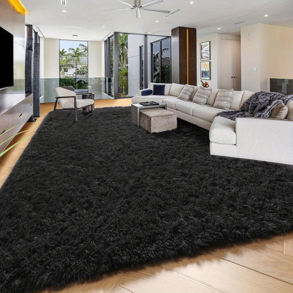 An 8X10 Feet Luxurious Plush Rug Designed for The Living Room, Featuring a Fuzzy Texture, This Large Area Rug Is Fluffy, Modern, And Non-Slip, Making It Perfect for Bedrooms, Study Rooms, Teen Dorms, And As a Home Decor Item Or Christmas Gift