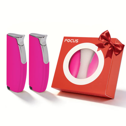 Two Combination Windproof Lighters Are Small, Lightweight And Portable, Making Them a Fashionable Gift for Friends. A Little Surprise with a Smooth Mirror End