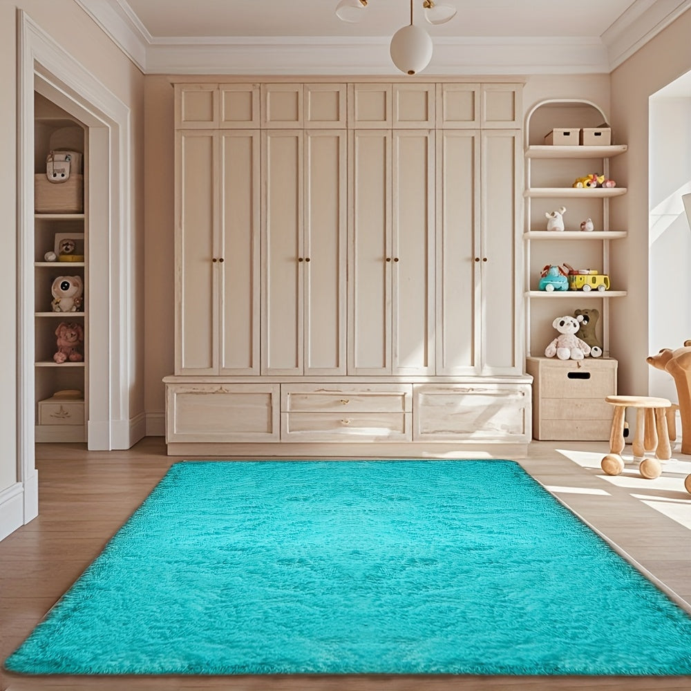 Fluffy Area Rug Large Soft Shag Carpet for Living Room Bedroom – Non-Slip Ultra Thick Plush Floor Mat, Multiple Sizes & Colors, Home Decor