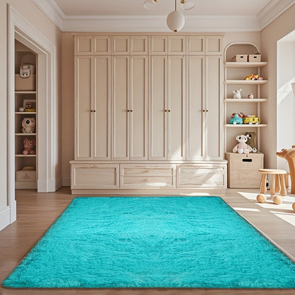 Fluffy Area Rug Large Soft Shag Carpet for Living Room Bedroom – Non-Slip Ultra Thick Plush Floor Mat, Multiple Sizes & Colors, Home Decor