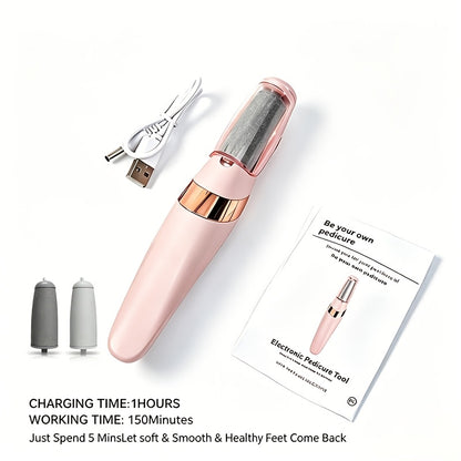 Electric Foot Grinder, Foot Remover, Full Body Wash, IPX7 Waterproof, Multi-speed, LCD Digital Display, Comes with 10pcs Pedicure Set
