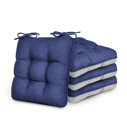 New Year 4/8pcs Memory Foam Chair Cushions, M L Size Available, Outdoor/Indoor Chair Pads for Dining Chairs 4/8 Pack, Seat Cushions for Kitchen, Dining Room, Office, Patio Chair