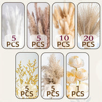 51 pcs Pampas Grass Decor