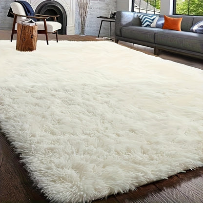Fluffy Area Rug Large Soft Shag Carpet for Living Room Bedroom – Non-Slip Ultra Thick Plush Floor Mat, Multiple Sizes & Colors, Home Decor