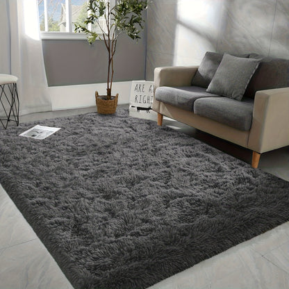 Soft Plush Area Rugs Non-slip Fuzzy Plush Soft Shaggy Bedside Rug Tie-Dyed Living Room Carpet Teen Dorm Home DecorPet Friendly Bedroom Living Room Nursery Room Rug Home Decor Room Decor