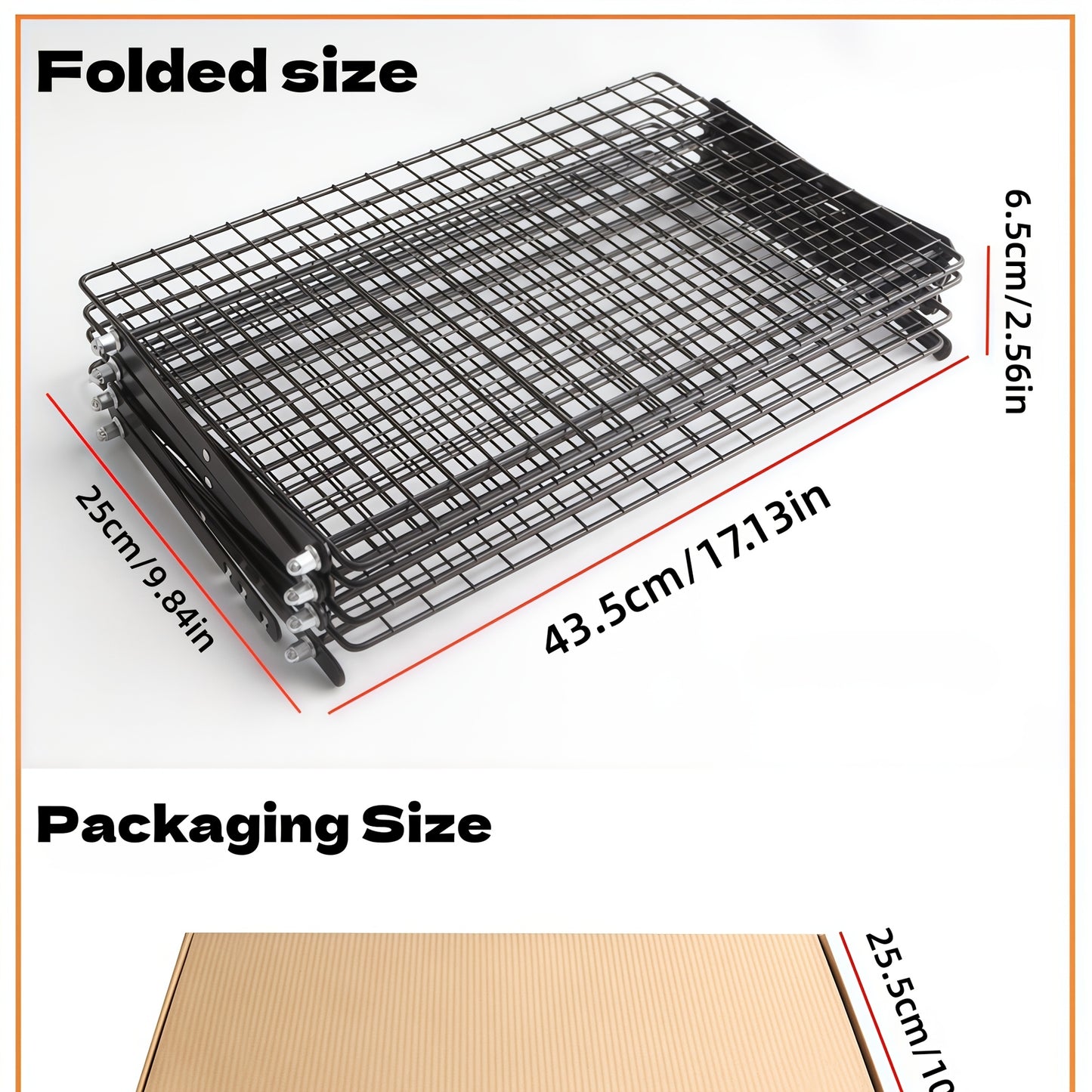 Collapsible Cooling Rack, Metal Wire Baking Tray, Stackable Drying Rack with Adjustable Four-Position Design, Suitable for Grilling While Camping, Ideal for Baking And Cooling And Cakes