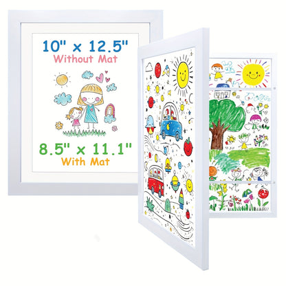 2/4 Pack Kids Artwork Frames Changeable, 8.5x11in Kids Art Frames Front Opening, Children Art Projects Kids Art Frames Picture Frames for Kids Drawing, Crafts And Photos, Holds 100+pcs
