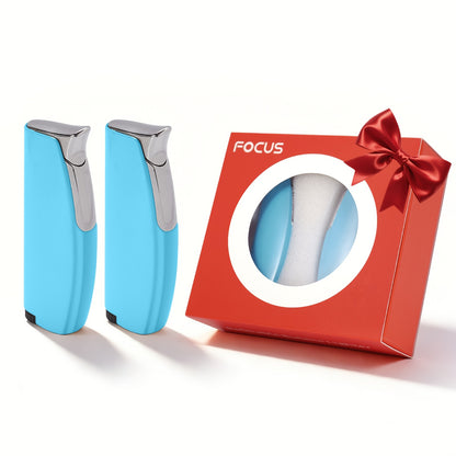 Two Combination Windproof Lighters Are Small, Lightweight And Portable, Making Them a Fashionable Gift for Friends. A Little Surprise with a Smooth Mirror End