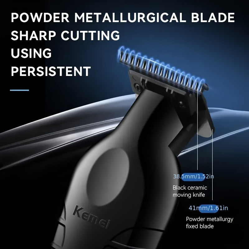 [USB Hair Clipper] KM-2299 Electric Clipper Electric Clipper USB Oil Head Carving Push Clipper Hair Salon Hair Clipper