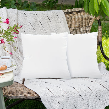 Outdoor Pillow Inserts 4/6 Pack – Soft Microfiber Fill, Waterproof & Fluffy Throw Pillow Inserts for Sofa Bed Couch, 12x20 18x18 20x20 Inch