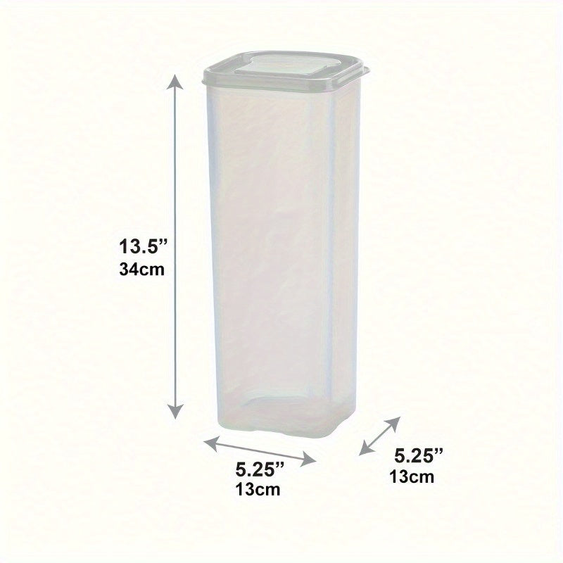 1pc Leak-proof and Reusable Plastic Storage Container | Multifunctional Transparent Sealing Box for Bread, Toast, Fruits, and Vegetables | Flip Top Closure, Rectangle Shape, Kitchen Storage and Additions