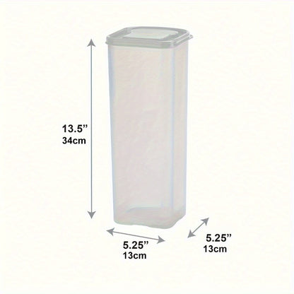 1pc Leak-proof and Reusable Plastic Storage Container | Multifunctional Transparent Sealing Box for Bread, Toast, Fruits, and Vegetables | Flip Top Closure, Rectangle Shape, Kitchen Storage and Additions