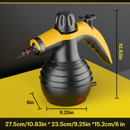 Multi-Surface Natural Steam Cleaner with 10 Accessories: Portable Power for Home