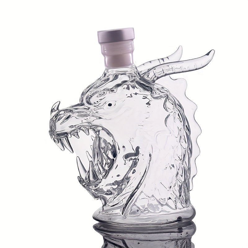 A Uniquely Designed Wine Decanter with a 3D Design, 10.14oz Whiskey Bottle. Suitable for Home Decor, Restaurants, and as a Christmas or New Year Gift, It Is the Perfect Holiday Present