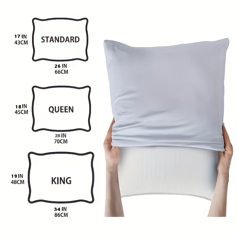 2pcs Bamboo Fiber Pillows Cooling Pillows for Sleeping - Back, Stomach, Side Sleeper, Soft & Breathable with Washable Cover