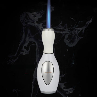 A Lighter Designed Like a Bowling Ball, This Novelty Metal Torch Igniter Is Refillable And Can Withstand High Temperatures. It'S Windproof And Features Direct Gas Injection, Making It Ideal for Decoration, Gifts, Camping, And Grilling