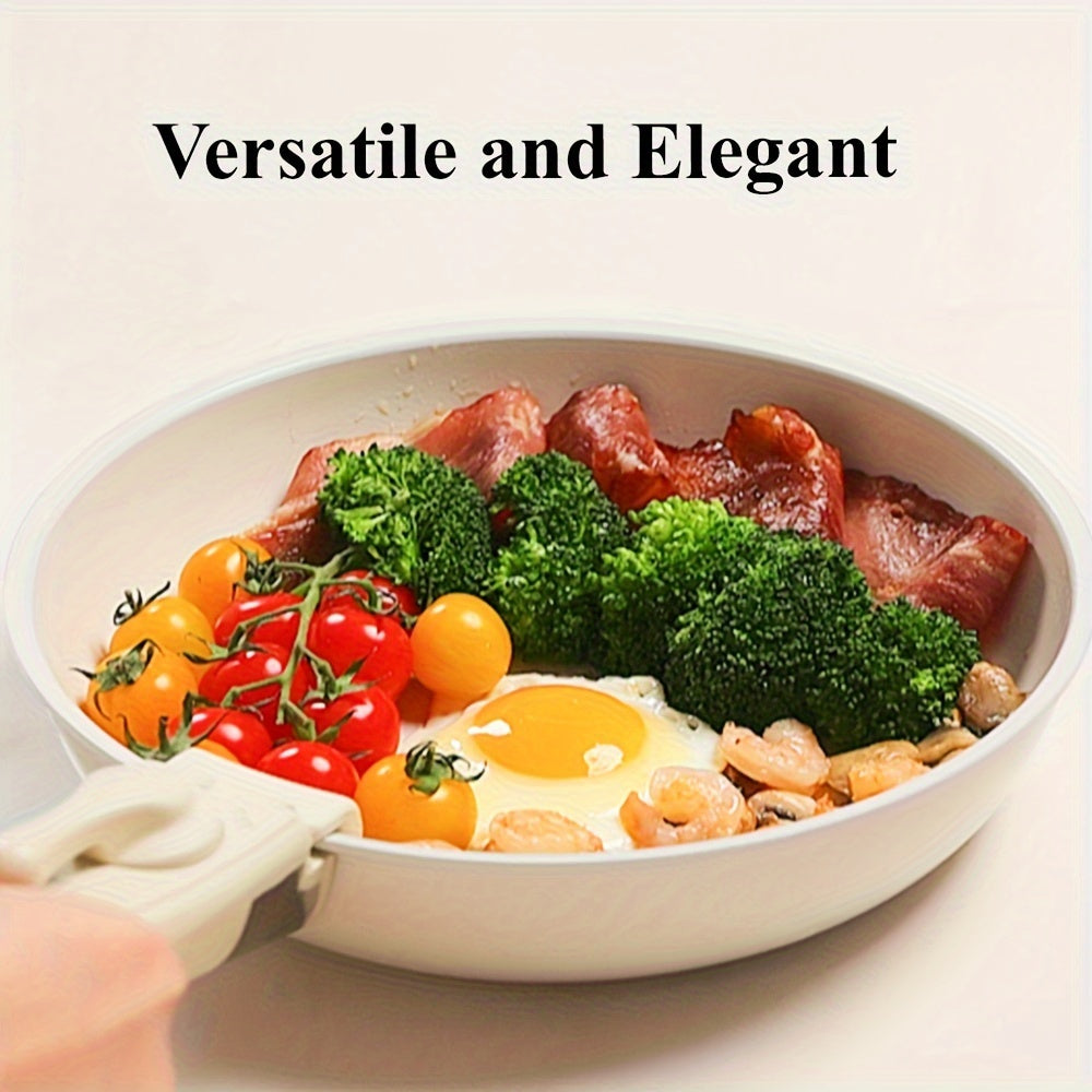 17pcs Ceramic Nonstick Kitchen Pots And Pans Set Cookware Sets With Removable Handles, Non-toxic Essential RV Kitchen Set, Oven & Dishwasher Safe, Stackable, Induction Ready, Including Frying Pans, Sauce Pans, Beige, PFOA Free