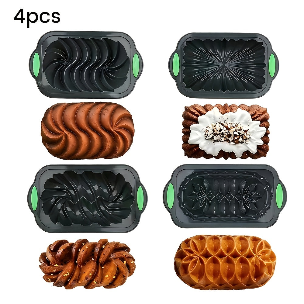 4/11/23/46pcs Baking Pan Set, Includes Roasting Pans/Cookie Sheets, Round Cake Pans, Square Bread Pans, Muffin Pans, Pizza Pans, Kitchen Essentials, Commercial-Grade Material, Black Gift Box Packaging