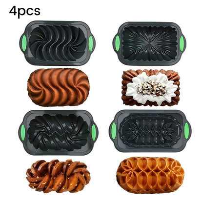 4/11/23/46pcs Baking Pan Set, Includes Roasting Pans/Cookie Sheets, Round Cake Pans, Square Bread Pans, Muffin Pans, Pizza Pans, Kitchen Essentials, Commercial-Grade Material, Black Gift Box Packaging
