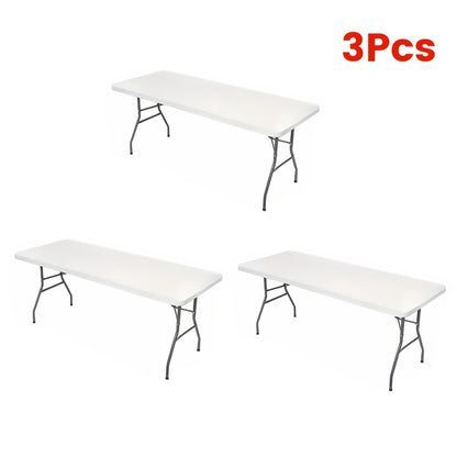 3/6/9/12pcs Stretchable Table Covers 6Ft Washable Elastic Polyester Rectangle Tablecloth Protector For Camping Indoor & Outdoor Parties Picnics Weddings Graduations Valentine'S Day Spandex Blend Easy To Clean